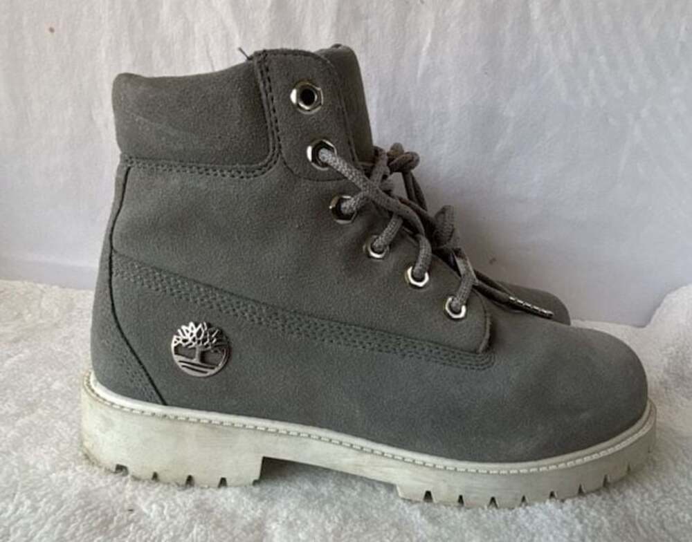 Timberland 6-Inch Premium Waterproof Grey Suede Boots